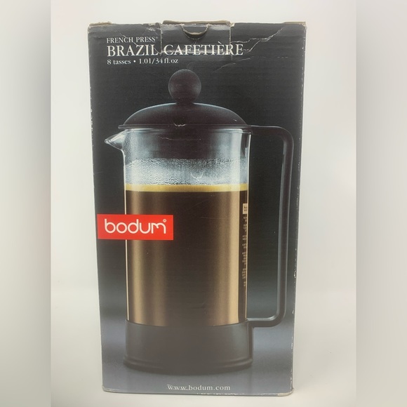 NEW Bodum Brazil 8 Cup / 34oz French Press Coffee Maker - Picture 3 of 11